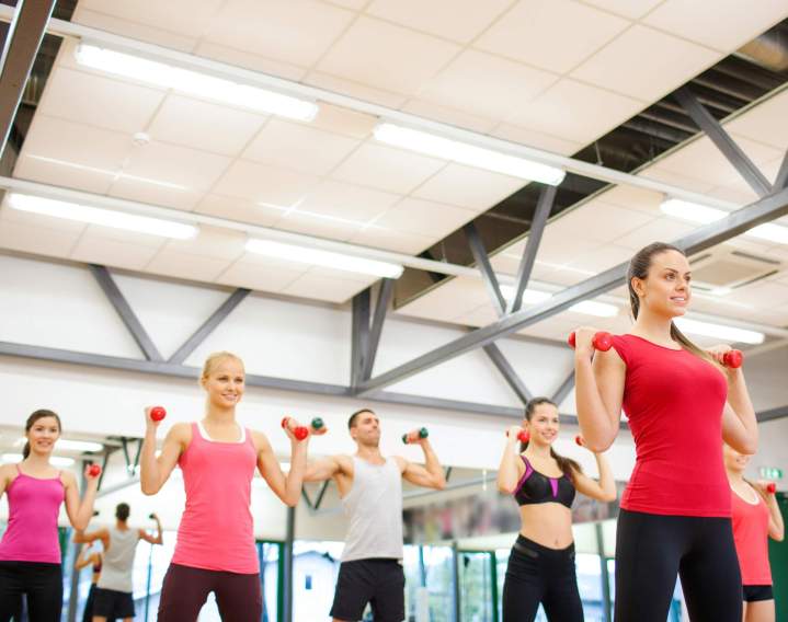 Cours de gym collectif, Massy